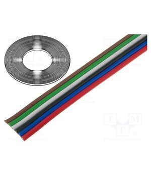 0240 022 Wire: ribbon; TLWY; 6x0.75mm2; stranded; Cu; unshielded; PVC; 300V 73w5hCidez1JIL9ZnyrVVbrGv1wTmaAYHFK1OW3hUZY
