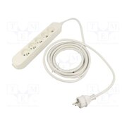 5907570042759 Extension lead; 3x2.5mm2; Sockets: 5; PVC; white; 5m; 16A; PRO HqIl6x8oWNrPOEbWZNeSZOXFUr28cTb-TuMOMYIb71c