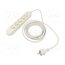 5907570042759 Extension lead; 3x2.5mm2; Sockets: 5; PVC; white; 5m; 16A; PRO HqIl6x8oWNrPOEbWZNeSZOXFUr28cTb-TuMOMYIb71c