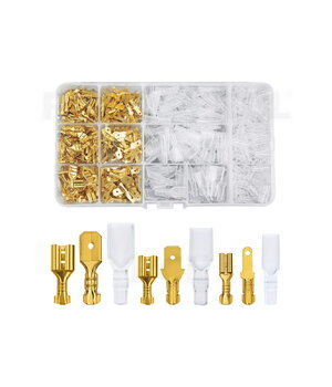 Asortiments 2,8/4,8/6,3 mm savienotāju presēšanas termināļu bloks, 270 gab.

 CADR02D.jpg