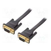 DAIBI Cable; D-Sub 15pin HD plug,both sides; black; 3m; flat cable ex6gHS3e2ncGa1xaLRLl-nEkU8MWh2Ov9YrSud50dvY