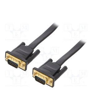 DAIBI Cable; D-Sub 15pin HD plug,both sides; black; 3m; flat cable ex6gHS3e2ncGa1xaLRLl-nEkU8MWh2Ov9YrSud50dvY