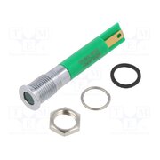 Q8F1CXXG24E Indicator: LED; flat; green; Ø8mm; IP67; Q8; brass; ØLED: 5mm; 6mcd hgEKgUXrD1SxGV0WOuVxjYrFM8d3L5PMZeZZ3EDhGQo