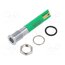Q8F1CXXG24E Indicator: LED; flat; green; Ø8mm; IP67; Q8; brass; ØLED: 5mm; 6mcd hgEKgUXrD1SxGV0WOuVxjYrFM8d3L5PMZeZZ3EDhGQo