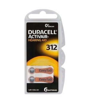 BATERIJA 1,45 V 180 mAh Duracell ActivAir 312 MF, Ø7,9 x 3,6 mm, 6 gab.

 BDK312.jpg