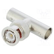 112461 T adapter; BNC socket x2,BNC plug; 50Ω; POM; gold-plated j2kIYqIOTZSn72O_q1hAMlhFSaKJSbj2pJwV3CD91E8