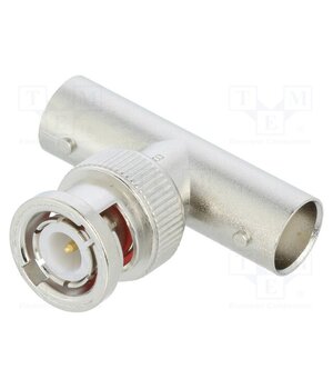 112461 T adapter; BNC socket x2,BNC plug; 50Ω; POM; gold-plated j2kIYqIOTZSn72O_q1hAMlhFSaKJSbj2pJwV3CD91E8