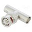 112461 T adapter; BNC socket x2,BNC plug; 50Ω; POM; gold-plated j2kIYqIOTZSn72O_q1hAMlhFSaKJSbj2pJwV3CD91E8