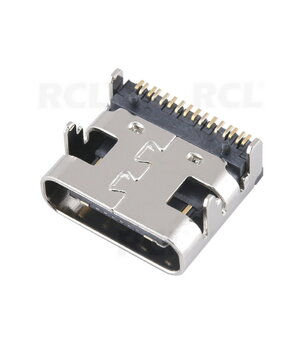 USB C ligzda, SMT leņķveida 90°, 16 kontakti

 CLI844.jpg