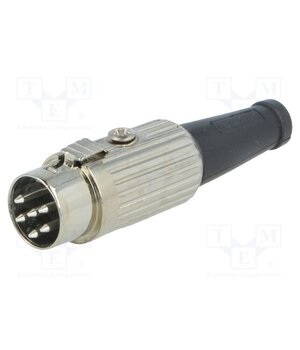 590-0600 Connector: DIN; plug; male; PIN: 6; 240°; straight; for cable; 34V; 2A xoLR7W0zohfMpxhl7SUUrgKYB5LSDHQXdTNZC7u5HN8
