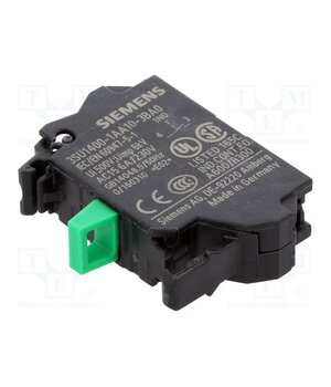 3SU1400-1AA10-3BA0 Contact block; 22mm; 3SU1.5; -25÷70°C; front fixing; Contacts: NO JtHwCovqZsO8DtCmju65NrJhd2CdrZap-mmh_MDBkNk