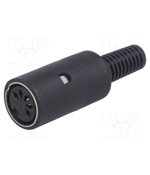 DC-007 Connector: DIN; plug; female; PIN: 5; 180°; straight; for cable zHr9wTLFU-0ntbpeWGbDWv7hvUD73Na5ZTnAhw5O2TY