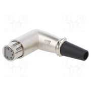 FC60955N Connector: XLR; plug; female; PIN: 5; angled 90°; for cable; silver uSytjDjr-ylqMhmcIbMcPk_TP9P32s-nFgR6KJZFvZA