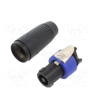 NLT4FXX-BAG Connector: SpeakON; plug; female; PIN: 4; for cable; 40A; 250VAC sPzFKLMnGrdj8R7J9QIltmu9LuyNEtbgMopVv7WaBzQ
