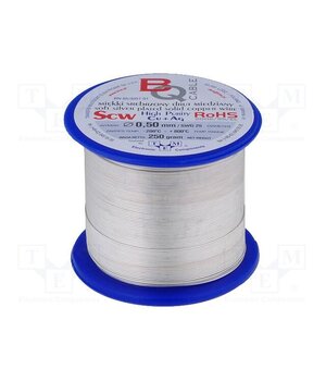 SCW-0.90/250 Silver plated copper wires; 0.9mm; 250g; Cu,silver plated; 44m eNS596HeCmMmS9fw6j74wWXSgjJuLTFRsVmd-Usjnhw