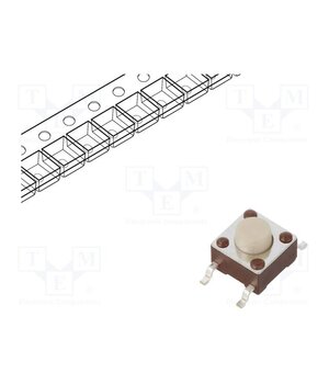 TL3301AF260QG Microswitch TACT; SPST-NO; Pos: 2; 0.05A/12VDC; SMT; none; 2.55N L7tV4kvvvvFd9aRWyiF0GCRlUAxBHr4P_5L4x8HyN6Y