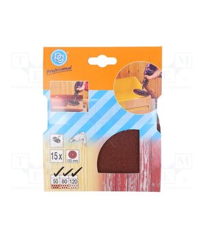 343.00 Sanding plate; Ø125mm; 15pcs. 3IQbk9rwbKmo5spF71FxKFmtbtBzIkeovbBaN8VbuAw