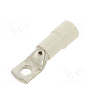 BM00837 Tip: ring tube; M8; Ø: 8.4mm; 50mm2; crimped; for cable; insulated pQHJKdoxFalibMzSyGZWJEhSrWHQgvCE_XyVBsAopK0