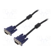 AK-AV-07 Cable; D-Sub 15pin HD plug,both sides; black; 3m F6WhhK0z6UdiMROAJhyV6YhURfsL8fYJD1eWEXvqR80