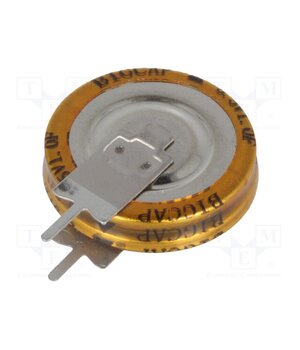 BCE005R5V105FS Supercapacitor; THT; 1F; 5.5VDC; ±20%; Ø19x20.5mm; -25÷70°C; Ø: 19mm 3M9ULvPI6rDsX6f2FVGNUCVM14tfxmKow5NzxnheCdM