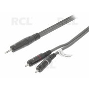 2x RCA <-> 3,5 mm (vīriešu) kabelis, 5 m

 CKA013_XW.JPG