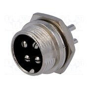 VG04012 Connector: microphone; socket; male; PIN: 4; for panel mounting cmZagi2YJV66twofJSuRQVVE0qVUyD0kPbsKQAveANE