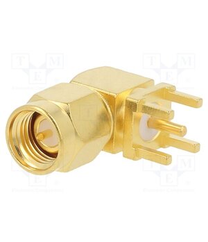 132135 Connector: SMA; plug; male; angled 90°; 50Ω; THT; for cable; PTFE R9qKXOCPhSmULIsTxh9qYMWC2kSxGisZ-VEWP8nrD_k