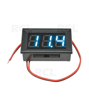 VOLTMETRS - MODUĻIS 0,56" LED zils, maiņstrāva 70-500 V, ar korpusu, 2 vadi

 ATMV34M.jpg