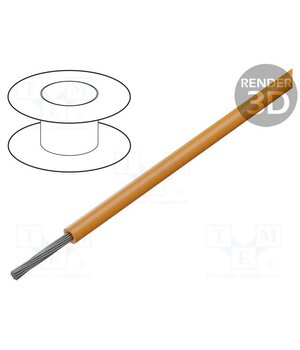 1550 OR005 Wire; HookUp Wire; stranded; Cu; 24AWG; PVC; orange; 1kV; 30.5m nkvZMRE-NnUcldtpu1nciOUIeMOyIMBR3PPJqWnH3nk