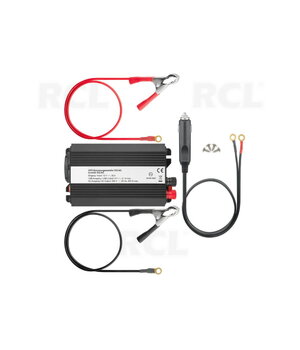 Sprieguma pārveidotājs 12 V DC uz 230 V AC 300 W, ar USB 5 V 2,1 A ligzdu

 AMKA300U1+3.jpg