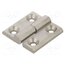 GN 337-NI-50-50-A-2-GS Hinge; Width: 50mm; stainless steel; H: 50mm; Holes no: 4 mZ7sSoqB6Y0lScFLaXU8VsX1PdHgsn24NpGOtpLJ6C0