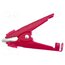 BU-116K-2 Kelvin crocodile clip; 100A; Grip capac: max.51mm; red; soldered Ew1nAp2y-CjHckMEgGRYmm1OyRuRzx7SyH1iT3SNtUw