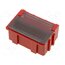 SMD-BOX N 2-11-6-6-1LS Container: box; with flap; ESD; red,transparent; 42.4x29.4x21mm AOhnuyrehAt4vGEdc1YU57R29pT2N8KoaXRGWVUqN5E