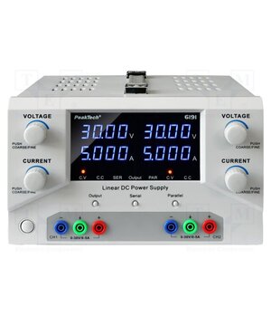 P 6191 Laboratory power supply: standard; multi-channel; 0÷30VDC; 0÷5A jrPQd7LOirpb22GnSMVSb_SivSfUJPkeq8tISLX8cgo