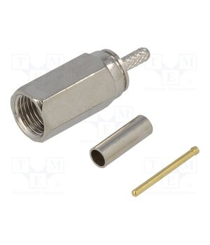 H3528 FOR RG174 CABLE Connector: FME; plug; male; straight; RG174; crimped; for cable gTD2yc7gMvAdr5wwc02l_iumfkvHfDF77gXWOjjHESU
