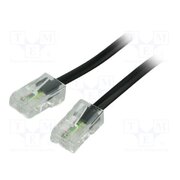50255 Cable: telephone; RJ45 plug,both sides; 3m; black; Insulation: PVC CQzXE2egPVmuODg6hjSz_aUyfvzwpUed8qW_jM7L59k