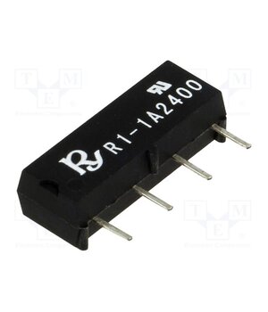 R1-1A2400 Relay: reed switch; SPST-NO; Ucoil: 24VDC; 1A; max.250VDC; 10VA Y8IhOipsun9EGiskjMTe4w2USS2kAPuqgxMNJPAR4Mc