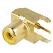 938 Connector: RCA; socket; female; angled 90°; THT; brass; gold-plated yIm5GVSqjn1uFADMBmToq3YFCWGQJxDnsnCAPL7QaA4