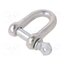SK18 Dee shackle; steel; for rope; zinc; 18mm Vugx3ssQwgTNxar9gTenprf40ueRiObJKYmWAKrwcS4