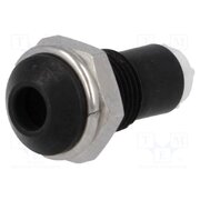 SMR1 069 LED holder; 3mm; metal; convex; with plastic plug; black ty-HH4f0qICBS95QlkLRmBxWe9GKrf2-hSZjxfh0R6w