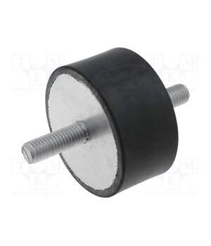 DVA.1-60-30-M10-28-55 Vibration damper; M10; Ø: 60mm; rubber; L: 30mm; Thread len: 28mm VSkEYRCuCF_FyqaFpYGcUQdlWFGvmbCmqEGTkmLenlw