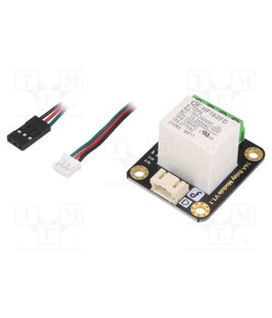 DFR0251 Module robotics: relay; Ch: 1; 5VDC; max.250VAC; 16A; 37x29x22mm 8GvXc-CtnQJTrmNb19XISc4KqSGurAs2h-Tz7XI-pQo