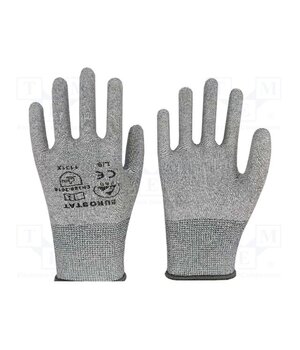 51-680-0400B Protective gloves; ESD; S; Features: dissipative; grey; <10MΩ S2VjijbKjJ2ungwzwzhvsS_ouhUobC_lcxPuopf-agY