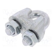ZL.5 Rope clamp wire; steel; for rope; Ørope: 5mm; zinc; DIN 741 S1BYd3pa3zlgiI9I6zgaj42bECXBFqxasPV4Nzp8Q9w