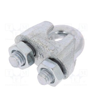 ZL.5 Rope clamp wire; steel; for rope; Ørope: 5mm; zinc; DIN 741 S1BYd3pa3zlgiI9I6zgaj42bECXBFqxasPV4Nzp8Q9w