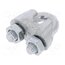 ZL.5 Rope clamp wire; steel; for rope; Ørope: 5mm; zinc; DIN 741 S1BYd3pa3zlgiI9I6zgaj42bECXBFqxasPV4Nzp8Q9w