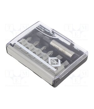 T4583C Tools set: screwdriver bits; plastic cassette; Holder: C6,3mm pTRsvVtuMnVY6_E003KgxAl7L9EOF_1X9LTKkZL02dM