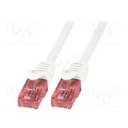 CQ2041U Patch cord; RJ45 plug; U/UTP; 6; stranded; Cu; 1.5m; LSZH; white SBrGFZfS3paEeaQ5pMCrHWm4FO3b7_AvFOQatwxIusY