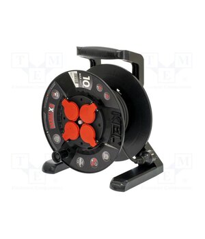 W-100020 Extension lead; 3x1.5mm2; reel,with non-rotating sockets; black rLyPKAGWKqAZQGQAymfc88XJiGPOYVaA14XX98KipIw