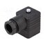 932109100 GDM 3011 J SCHWARZ Connector: valve connector; plug; form A; 18mm; female; PIN: 4; 16A rWeKqQOHhZEKvtEZ43oB9prSR8SeFCI5GM__G6VX7eo